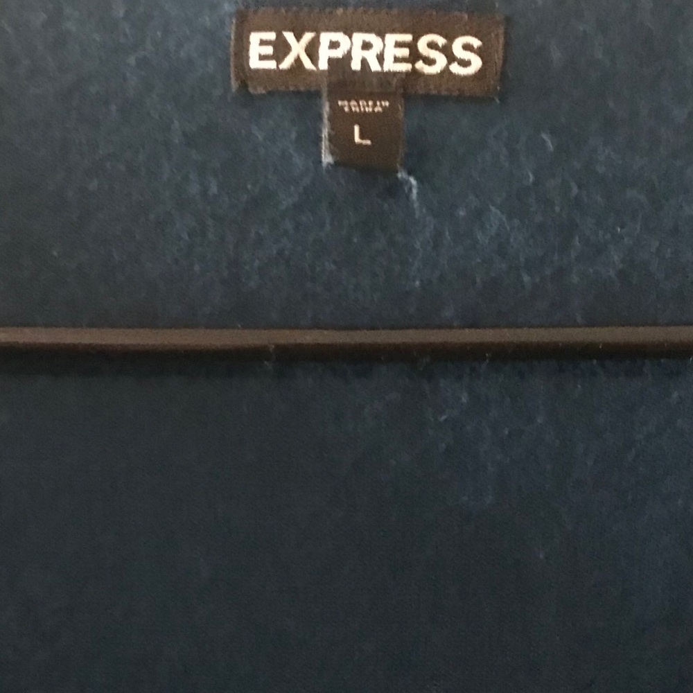 Express Large Blue Cardigan, Button Down, Euc - image 6